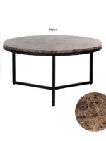 7216 - Coffee table Orion 80Ø  (Brown)