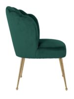 S4445 GREEN VELVET - Chair Pippa green velvet/ gold (Quartz Green 501)