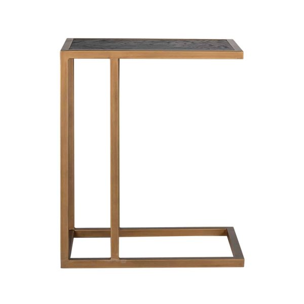 7373 - Sofa table Blackbone brass (Black rustic)