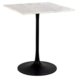 825229 - Bistro table Carlten white square (Black/white)