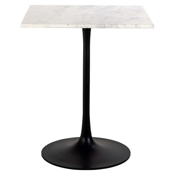 825229 - Bistro table Carlten white square (Black/white)