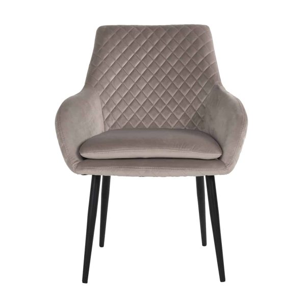 S4461 KHAKI VELVET - Chair Chrissy khaki velvet (Quartz Khaki 903)