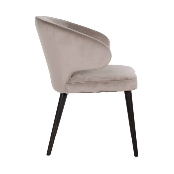 S4497 KHAKI VELVET - Chair Indigo khaki velvet (Quartz Khaki 903)
