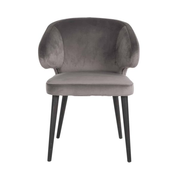 S4497 STONE VELVET - Chair Indigo stone velvet (Quartz Stone 101)