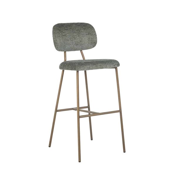 S4523 THYME FUSION - Bar stool Xenia thyme fusion / brushed gold (Fusion thyme 206)