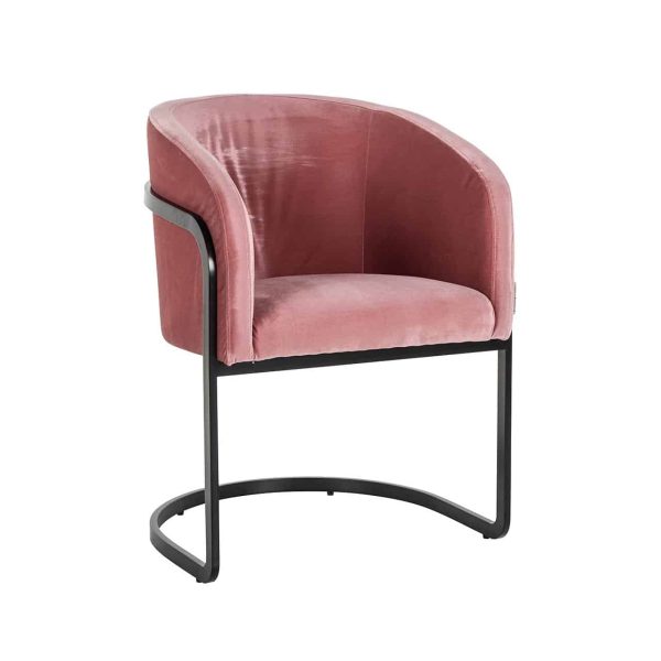 S4542 BLUSH VELVET - Chair Chiara blush velvet (Genova 706  Blush)