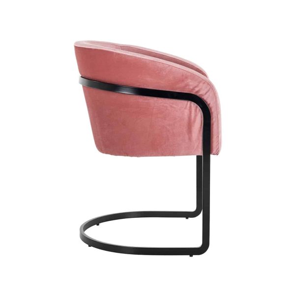 S4542 BLUSH VELVET - Chair Chiara blush velvet (Genova 706  Blush)