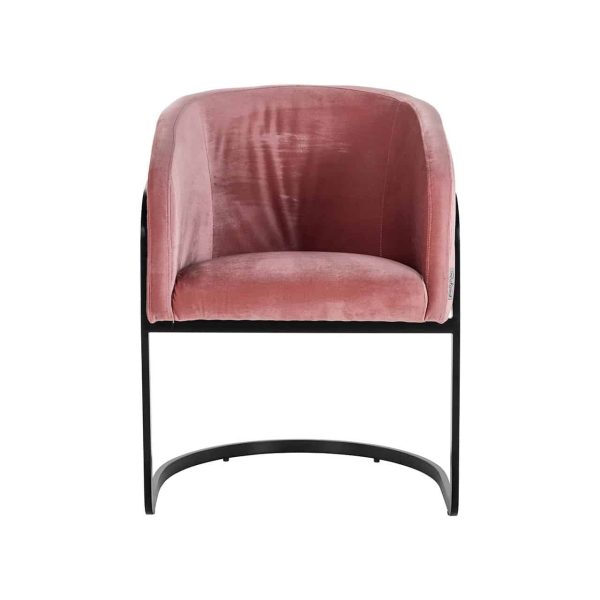 S4542 BLUSH VELVET - Chair Chiara blush velvet (Genova 706  Blush)