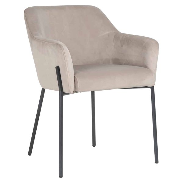 S4581 FR KHAKI VELVET - Chair Fay khaki velvet fire retardant (FR-Quartz 903 Khaki)