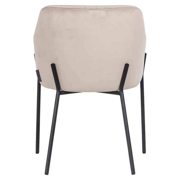 S4581 FR KHAKI VELVET - Chair Fay khaki velvet fire retardant (FR-Quartz 903 Khaki)