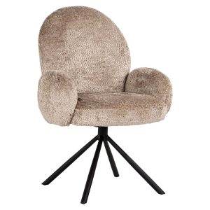 S4617 NATURAL SHEEP - Swivel chair Jolie (Sheep 01 nature)