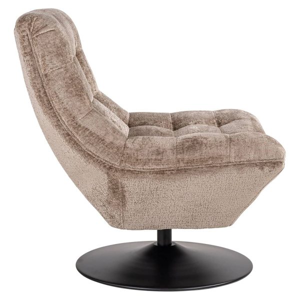 S4702 TAUPE CHENILLE - Swivel chair Sydney taupe chenille (Bergen 104 taupe chenille)