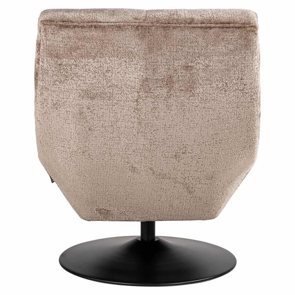 S4702 TAUPE CHENILLE - Swivel chair Sydney taupe chenille (Bergen 104 taupe chenille)