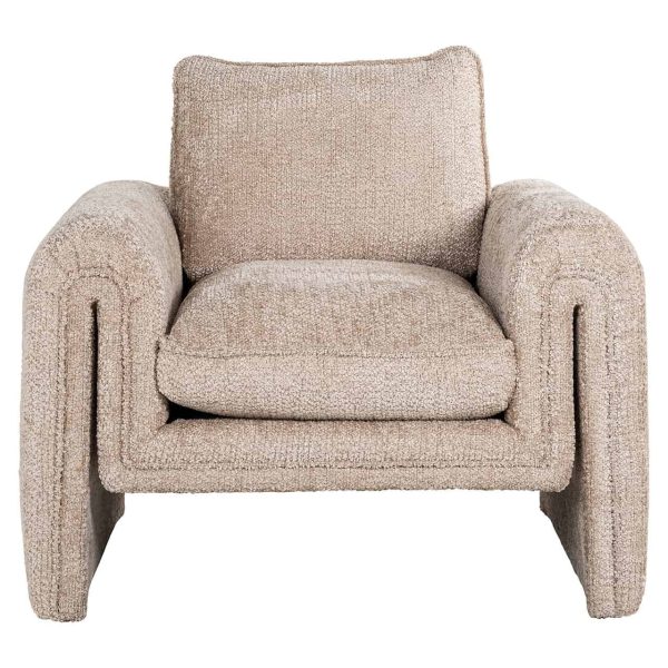 S5144 LOVELY BEIGE - Easy chair Sandro lovely beige (Be Lovely 170 Beige)