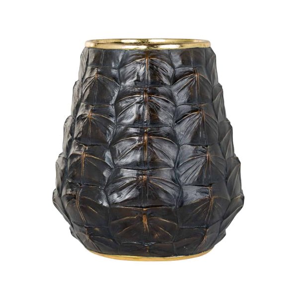 -VA-0096 - Vase Leah small (Brown)